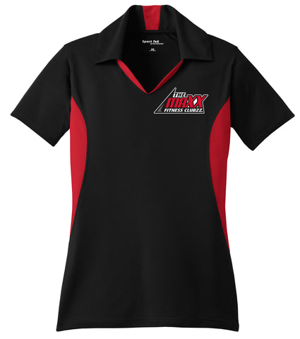 Women's Black/Red Staff Polo Shirt