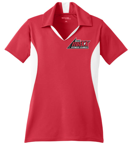 Women's Red/White Polo Staff Shirt